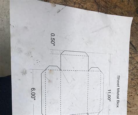 rectangle box metal form|sheet metal box template.